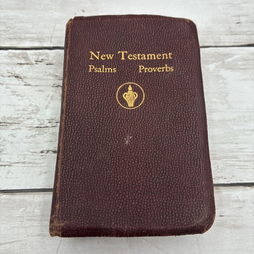 Vintage 1952 New Testament Psalms Proverbs Pocket Bible Gideon